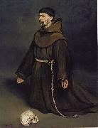 Edouard Manet Un moine en priere painting